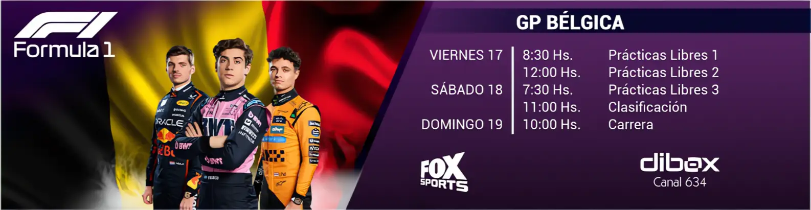 F1 Fox Redes GP BÉLGICA_Banner web