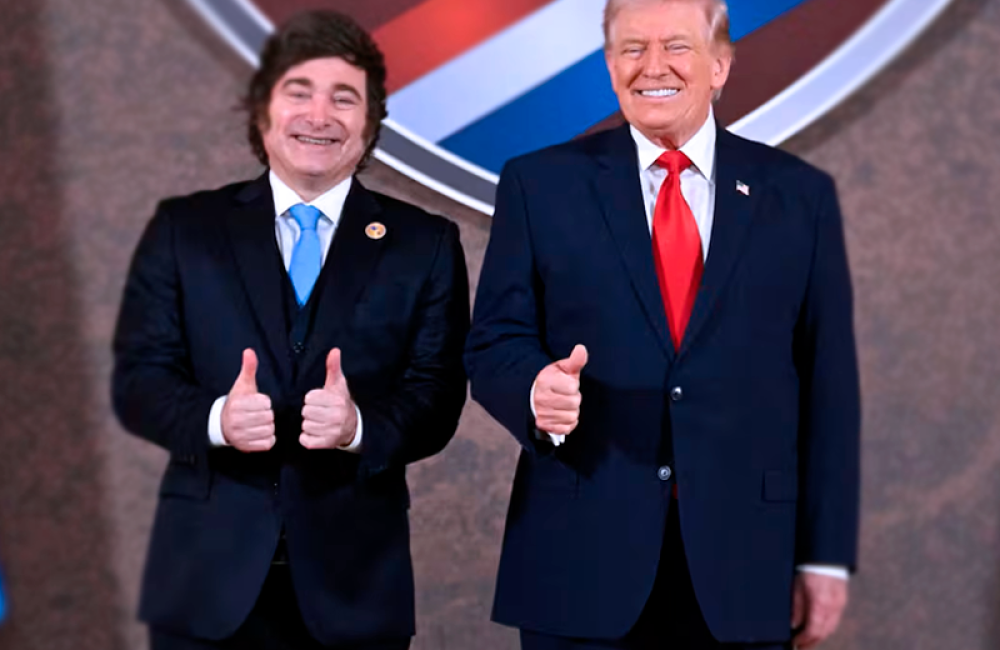 Javier Milei y Donald Trump - foto afp 1
