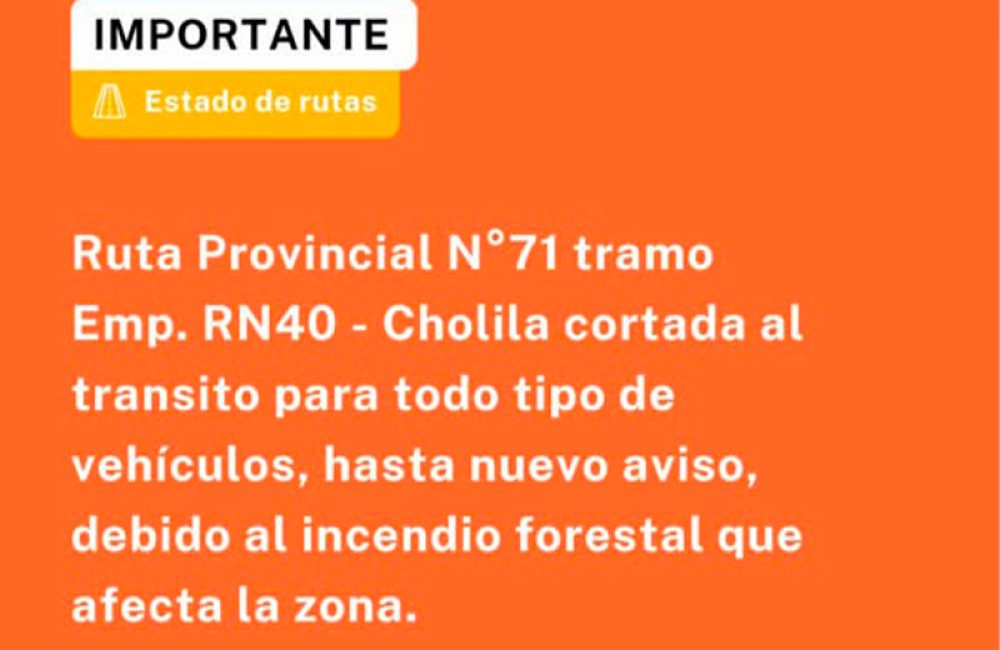 corte ruta 71 25-01-26 1