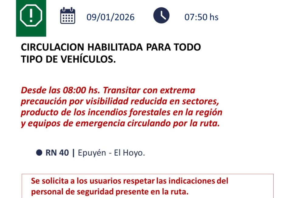 habilitan circulacion