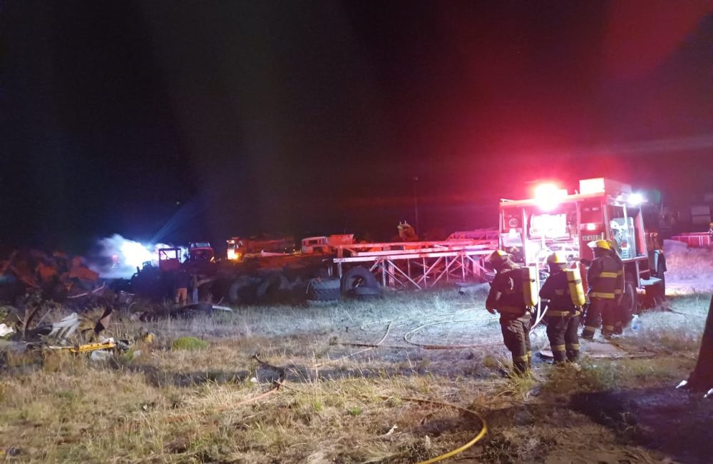 incendio en parque industrial