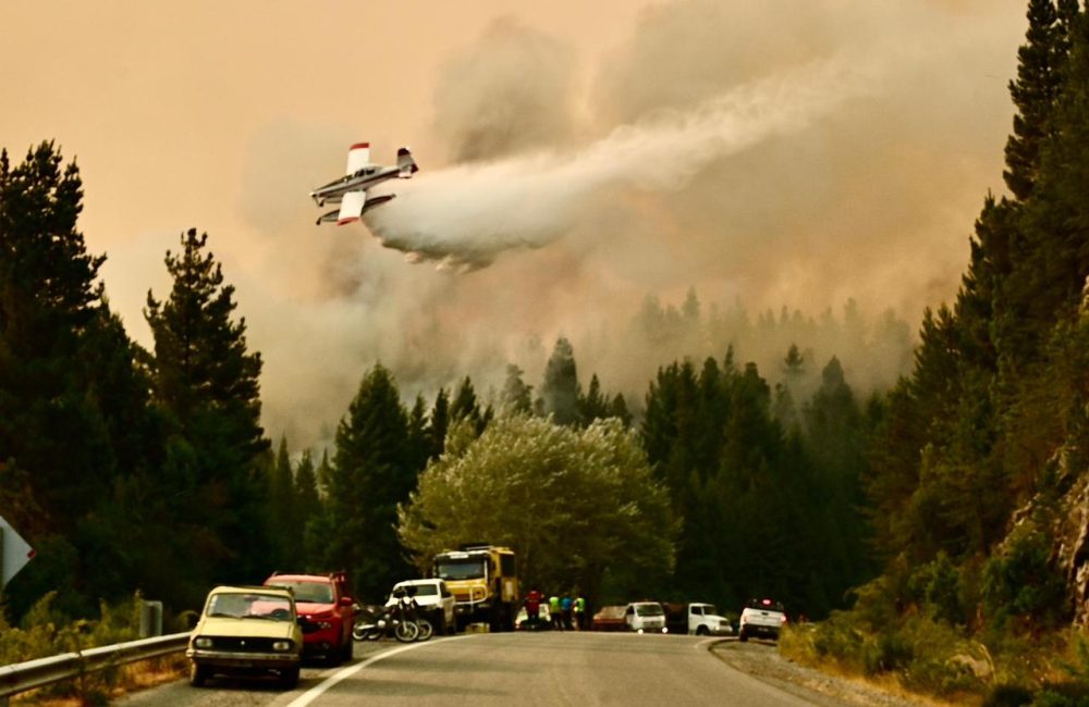 incendio evacuacion y corte de ruta