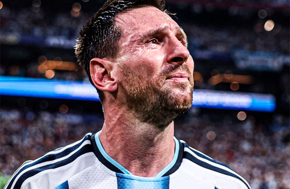messi llorando portada