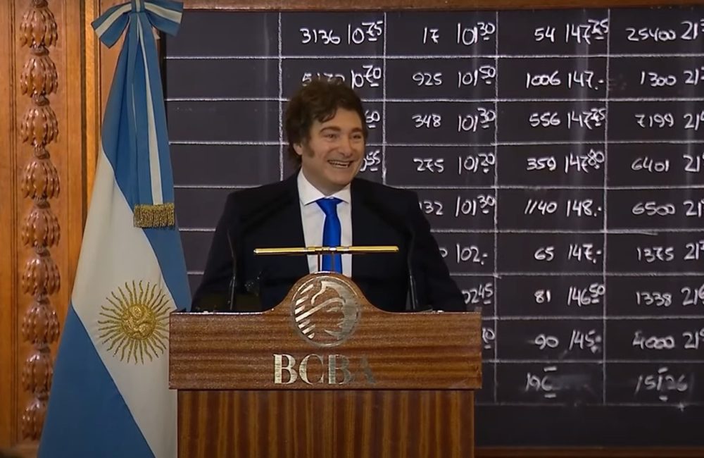 milei en la bolsa de comercio fr
