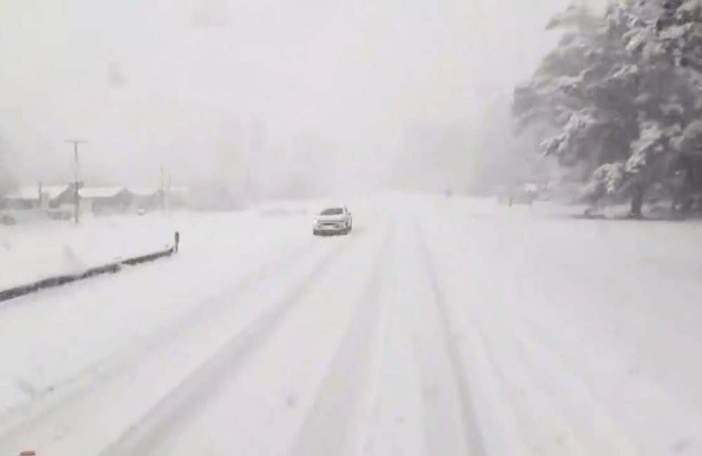 nieve en ruta 40 epuyen