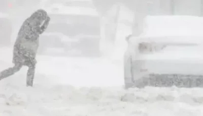 nieve y viento