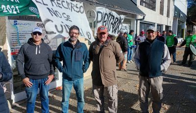 reclamo de trabajadores de pesca