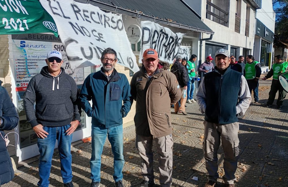 reclamo de trabajadores de pesca