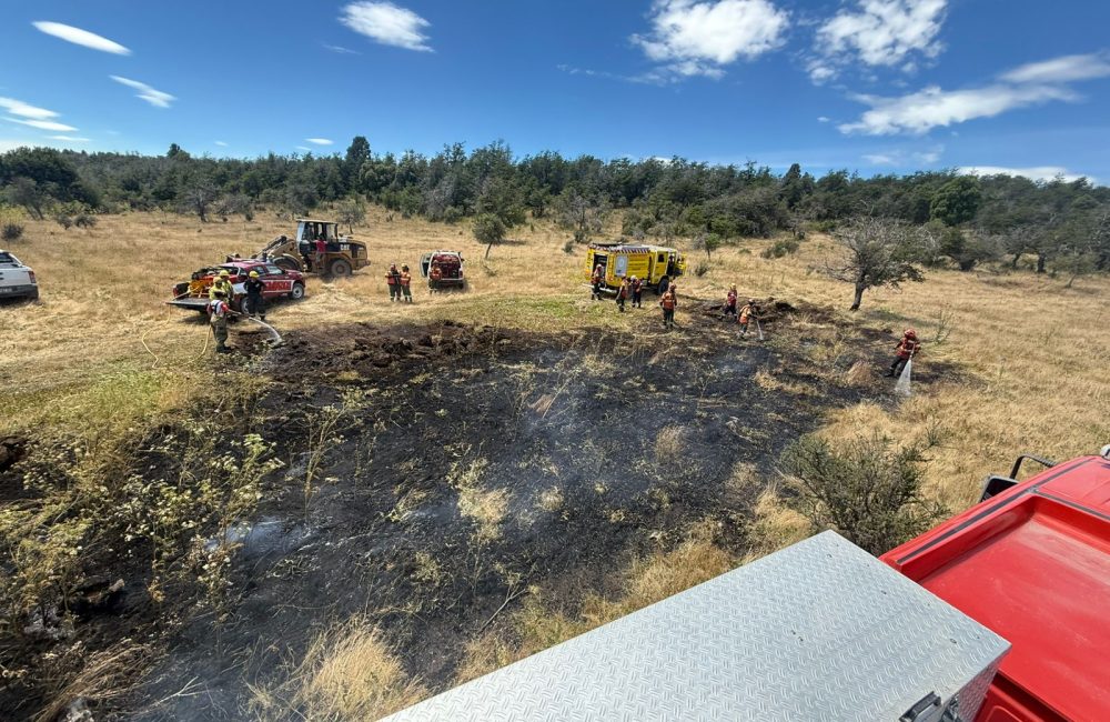 ruta 17 lago rosario incendio 1