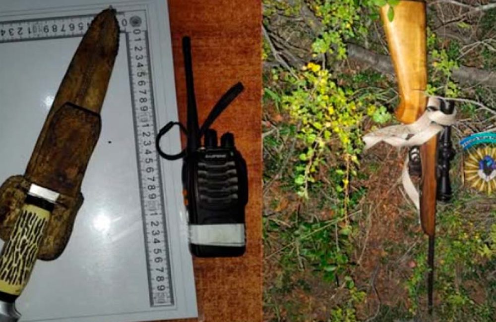 secuestro caza ilegal armas